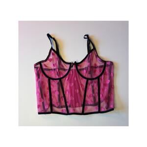 MidnightMagic Mesh Heart Bustier